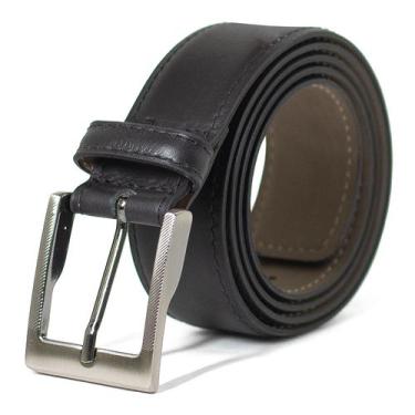Imagem de Cinto Masculino Social Fasolo Couro Liso Confortável Fivela Ajustável,