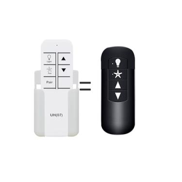 Imagem de Controle remoto de substituição para ventilador de teto Hunter K6266-02, K6266-03, K6266-04, K6266-13, compatível apenas com receptor verde (não para receptores preto/azul/branco)