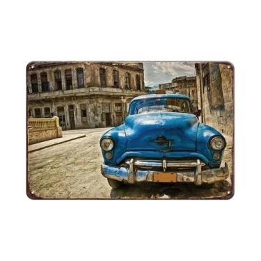 Imagem de Placa De Metal Vintage Com Tema De Carro Lendário, Arte Em Ferro Para 