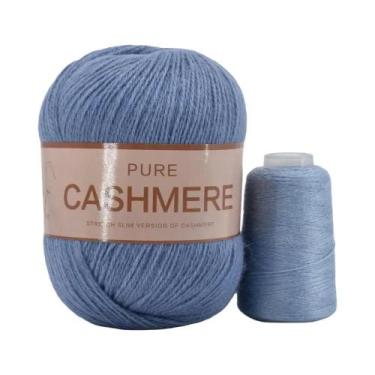 Imagem de Cachecol De Caxemira Tricotado À Mão Para Bebê, Fio Puro Mongol De 70 