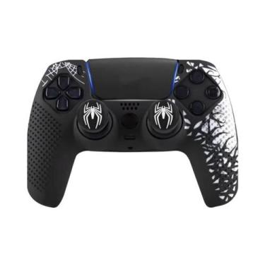 Imagem de Capa De Silicone Antiderrapante Para Controle PS5 Com Adesivo Protetor