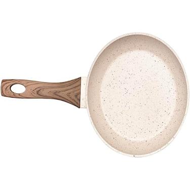 Imagem de Frigideira Cerâmica Antiaderente 26cm Mimo Style Linha Marmol Cook Para Fogão Indução Panela De Aluminio Grande