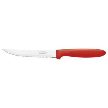 Imagem de Kit 24 Faca Churrasco Tramontina Ipanema Inox Vermelho 5"