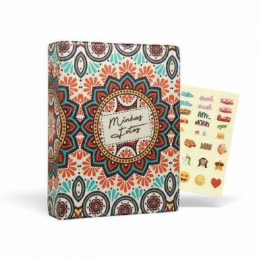 Imagem de Album de 500 fotos 10x15 Étnico com Adesivos - TUDOPRAFOTO