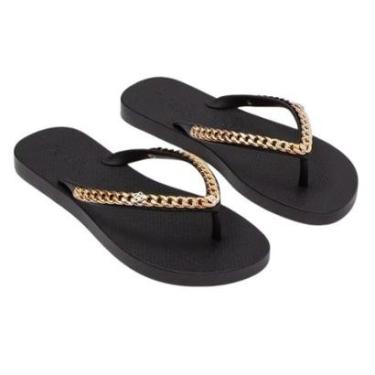 Imagem de Chinelo Feminino Petite Jolie Moderno Fresh Tira Corrente Lançamento-Feminino