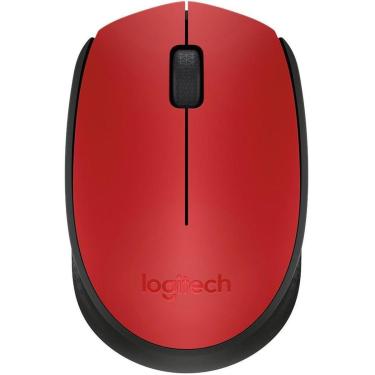 Imagem de Mouse sem Fio Logitech M170 - 2.4GHz - 1000dpi - Vermelho - 910-00463-Unissex