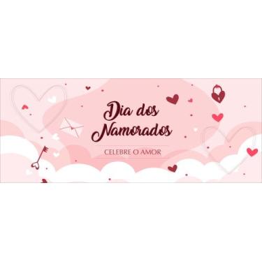 Imagem de Faixa Banner em Lona Celebre o Amor- 200x080cm - Fabrika de Festa