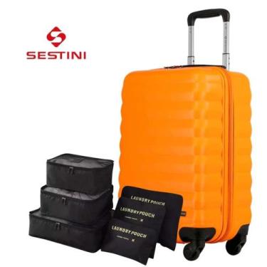 Imagem de Mala Bordo Padrão Anac Garantia Sestini Abs Premium + Kit