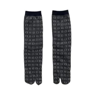 Imagem de Meias Tabi Japonesas Jacquard Multicoloridas Com Dedo Dividido, Design