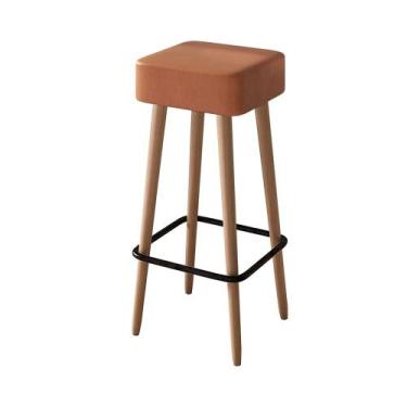 Imagem de Banqueta Alta Para Cozinha Área Gourmet Dubai material sintético Amaru