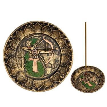 Imagem de Incensário Oxossi orixá caboclo candomblé umbanda quimbanda resina - G