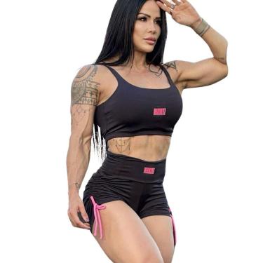 Imagem de Conjunto Boot Training Brasil Top + Short New Dress Kit 2pç Feminino-Feminino