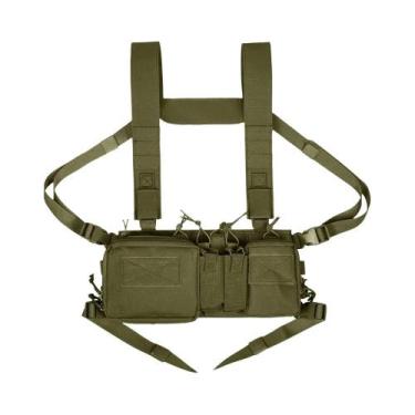 Imagem de Colete Tático Camuflado Multifuncional Com Bolsos Múltiplos Para Trein