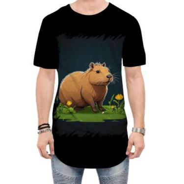 Imagem de Camiseta Longline Capivara do Bem Animalzinho 1 - Kasubeck Store®, GG