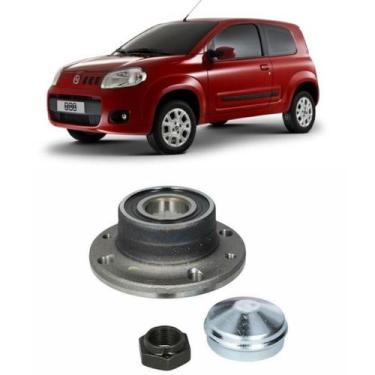 Imagem de Cubo de Roda Traseira FIAT Novo Uno 2012 até 2014, sem ABS - PFI Beari