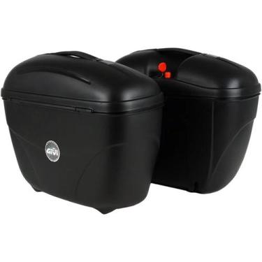 Imagem de Bau Bauleto Givi Monokey Lateral Cruiser E21N 21l Moto Par, Preto