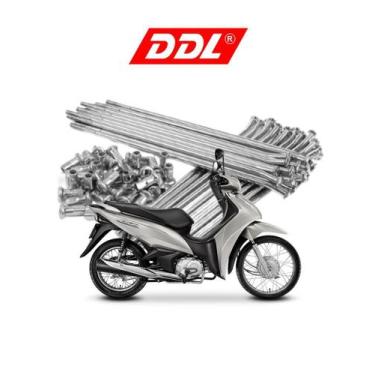 Imagem de Raio DDL Cromado Biz 100 / 125 Dianteiro 3,2mm, CROMADO