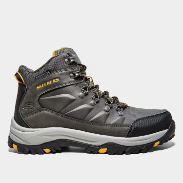 Imagem de Bota Couro Skechers Relment Dagget Masculina-Masculino