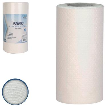 Imagem de Rolo de Pano Ultra Absorvente Multiuso 200 Folhas 0.624kg para Limpeza em PP com Polpa...