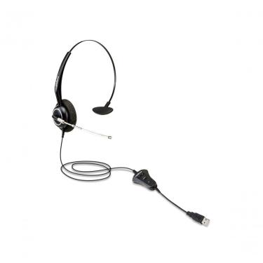Imagem de Headset Mono USB THS 55 USB 4010055 para Chamadas Voip com Tubo de Voz Removível Intelbras