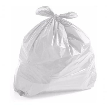 Imagem de Saco de Lixo 40 Litros Reforçado 100UN para Resíduos Domésticos e Industriais Branco Hi...