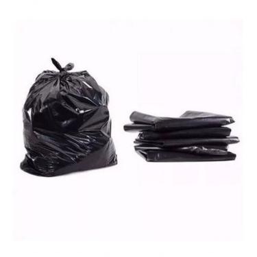 Imagem de Saco de Lixo Reforçado 50L para Descarte Doméstico e Comercial 100 Unidades Preto Higipack