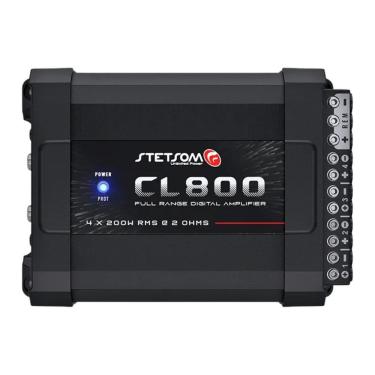 Imagem de Amplificador Digital Stetsom CL800.4 para Som Automotivo com Alta Fidelidade 800W 12V