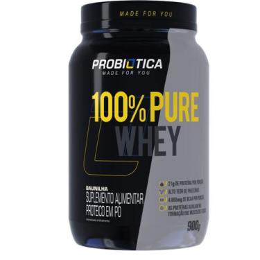 Imagem de Suplemento Em Pó 100% Whey Protein Pote 900gr Probiótica - Probiotica,