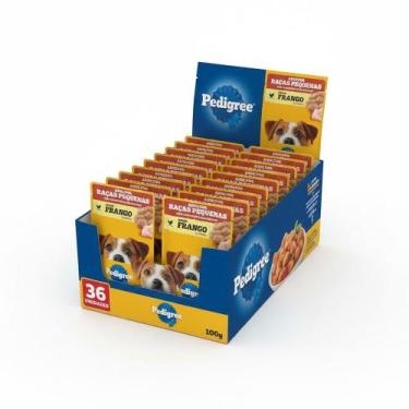 Imagem de Kit Ração Úmida Pedigree Sachê Frango ao Molho para Cães Adultos de Ra