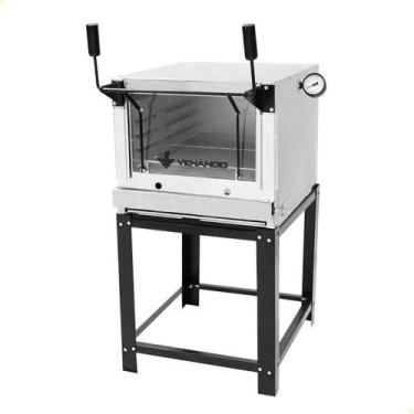 Imagem de Forno Industrial Venâncio Roma Inox 80 Cm Com Pedra Refratária Gás Glp