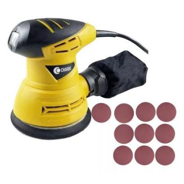 Imagem de Lixadeira Roto Orbital 240w 5pol Charbs Com 10 Disco De Lixa, 110V