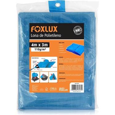 Imagem de Lona De Polietileno Azul 4X3 - FOXLUX
