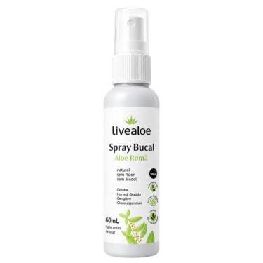 Imagem de Spray Bucal Natural Aloe Romã 60ml Livealoe Hálito Fresco Higiene Buca