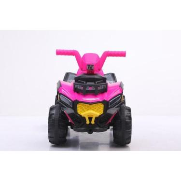 Imagem de Quadriciclo Infantil Elétrico Adventure Rosa UNITOYS - 6V, Até 25kg, R
