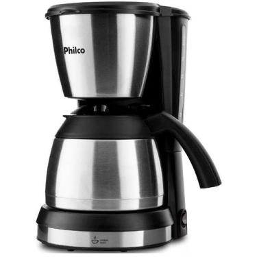 Imagem de Cafeteira philco faz 30 cafes jarra em inox 700w preta 127v, 110V