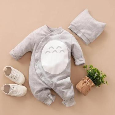 Imagem de Pijamas De Algodão Para Bebês Recém-Nascidos Com Mangas Longas Confort