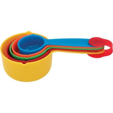 Imagem de Medidores Mino Home&Co 5x10x18cm Plástico Color 5pçs para Cozinha Arma