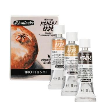 Imagem de Conjunto Pigmento Natural Charcoal - Earth Schmincke 5ml