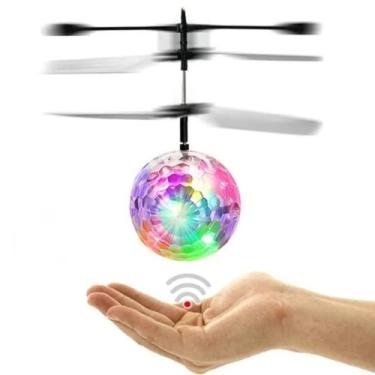 Imagem de Brinquedo Infantil Bola Sensor Proximidade Voa de Verdade Luzes Leds -