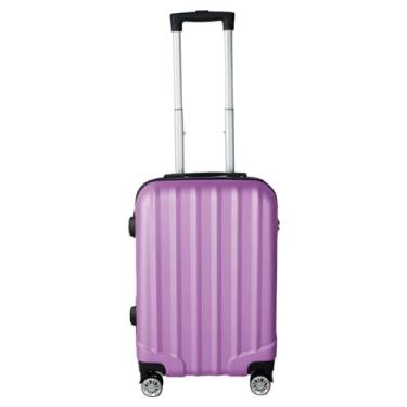 Imagem de Mala de Viagem de Bordo Silent Noronha 10kg - Padrão ANAC | Rígida em ABS | 4 Rodas Duplas 360° | Cadeado Numérico Integrado | Leve e Resistente (Lilás Candy)