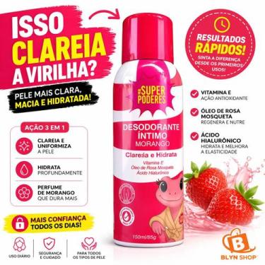 Imagem de Desodorante Íntimo Virilha Morango Super Poderes Clareador e Hidratant