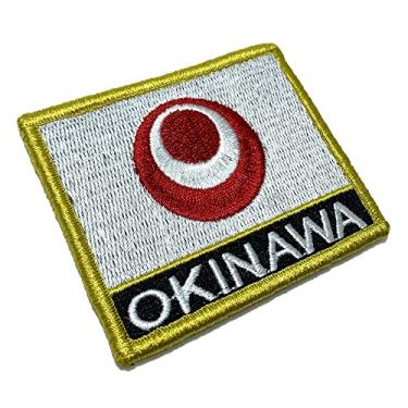 Imagem de BE0414NV01 Bandeira Okinawa Patch Bordado Fecho Contato