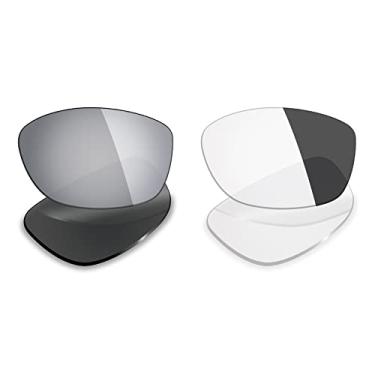 Imagem de 2 pares de lentes polarizadas de substituição da Mryok para óculos de sol Oakley Pit Bull – Opções