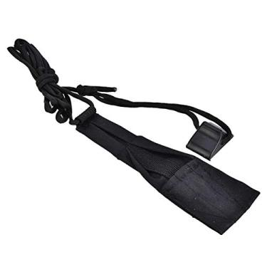 Imagem de Corda de corda, nylon Instalação conveniente Cordas de corda de arco de tiro com arco longa vida útil para caça(Preto)