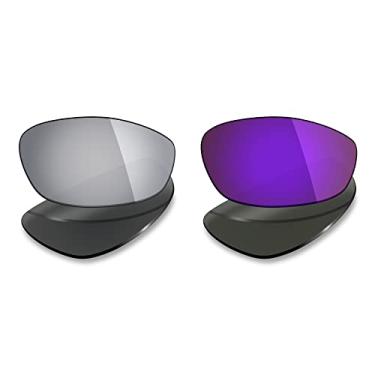 Imagem de 2 pares de lentes polarizadas de substituição da Mryok para óculos de sol Oakley Whisker – Opções