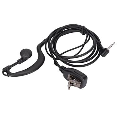 Imagem de Fone de ouvido walkie talkie, fone de ouvido de rádio de 2 vias profissional clipe giratório preto para t60 para t80 para motorola