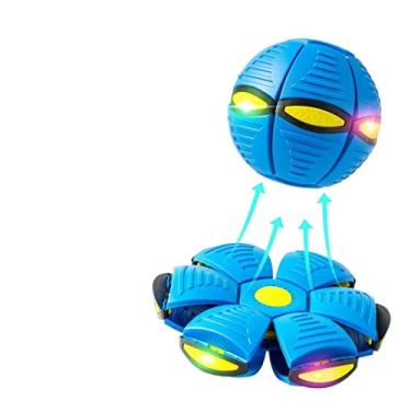 Imagem de Bola mágica de deformação do pires voadores, bola de pisar TikTok pode ser esmagada bola quicando infantil brinquedo vermelho rede para ambientes externos