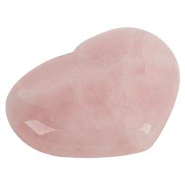 Imagem de Cristal em forma de coração, quartzo rosa, alívio da ansiedade do coração, ampla aplicação para casa, viagem, escritório