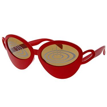 Imagem de grinderPUNCH Óculos de sol para fantasia de Halloween, festa assustadora para homens e mulheres adultos, Xícara de café - vermelho, Large