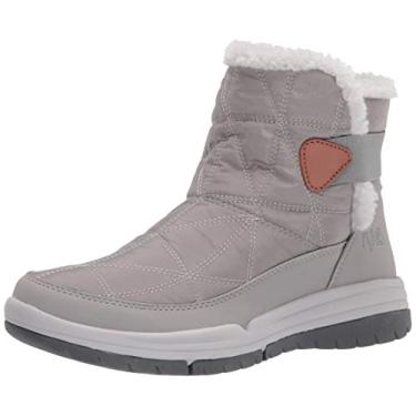 Imagem de Ryka Bota feminina Aubonne Gore Ankle Boot, Nylon acolchoado cinza Paloma, 6.5